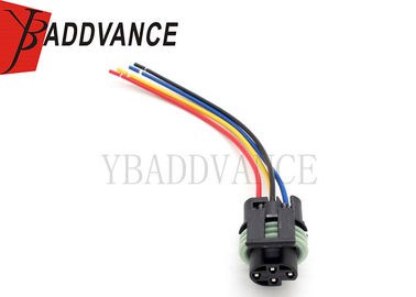 Black Auto Wiring Harness 4 Way Oil Pressure Switch Connector Pigtail For GM 12085539 PT149